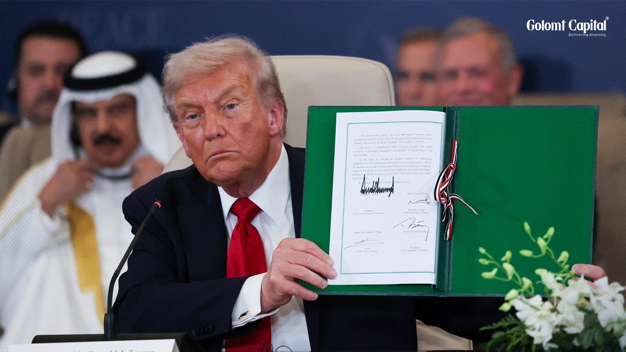 Трамп дайныг дуусгахаар Газын зурваст ирлээ.