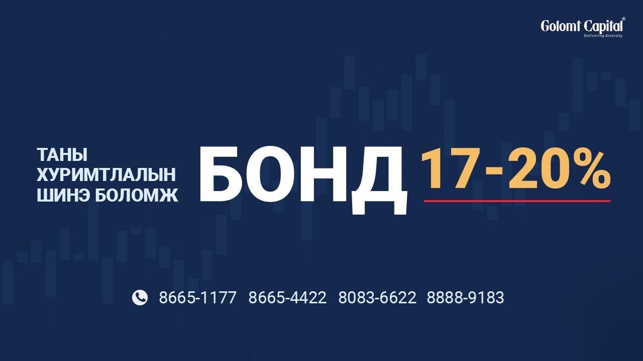 Таны хуримтлалын шинэ боломж – БОНД “17-20%”