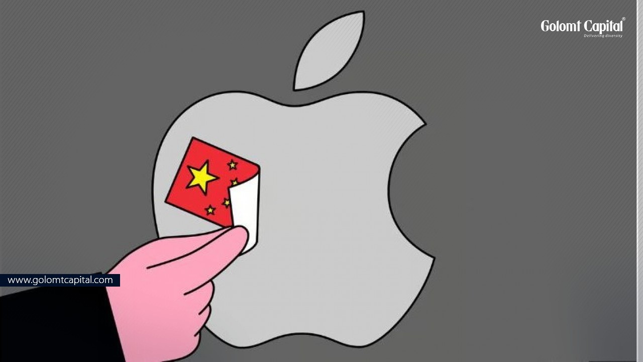 Хятадын төрийн албан хаагчид Iphone-ий хэрэглээгээ хязгаарлуулснаар  Apple-ийн хувьцааны ханш уруудаж байна.