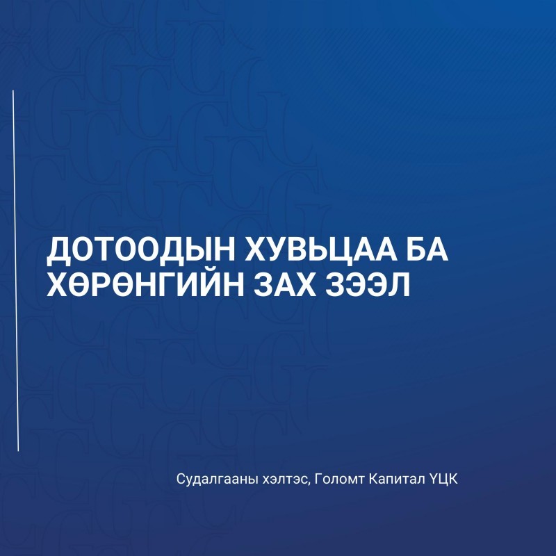 Дотоодын хөрөнгийн зах зээлийн тойм дүгнэлт болон хөрөнгө оруулалтын боломжуудыг танилцуулж байна.
